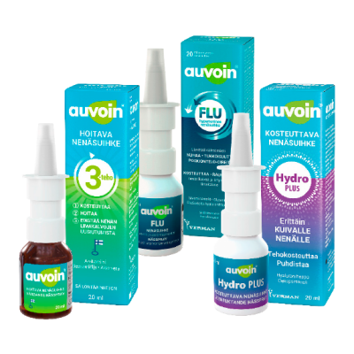 Auvoin nenäsuihkeet 20 ml 10,90 €