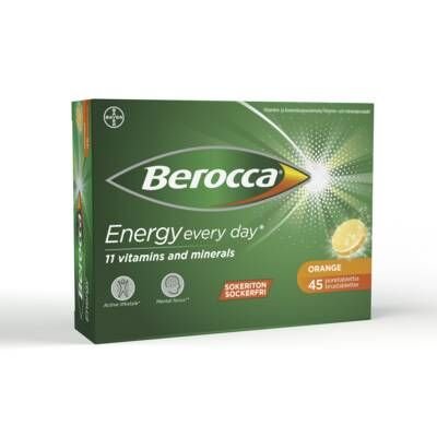 Berocca Energy Orange tai Mango 45 poretabl. 18,90 €