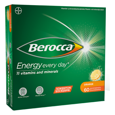 Berocca energy Orange 60 poretabl. 21,90 €