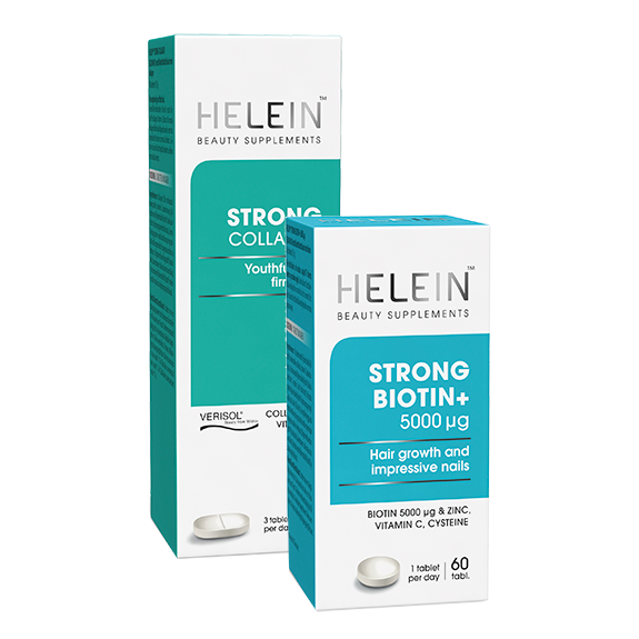Helein Strong Biotin+ 60 kaps. tai Collagen 90 tabl. -15 %