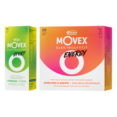Movex Energy 20 pss. tai Sport 14 pss. 9,90 €