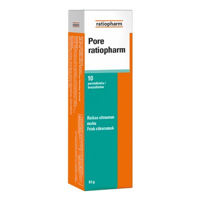 Pore Ratiopharm 10 poretabl. 11,90 €