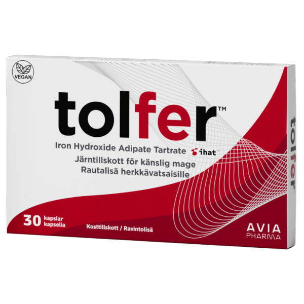 Tolfer 30 mg 30 kaps. 17,90 €